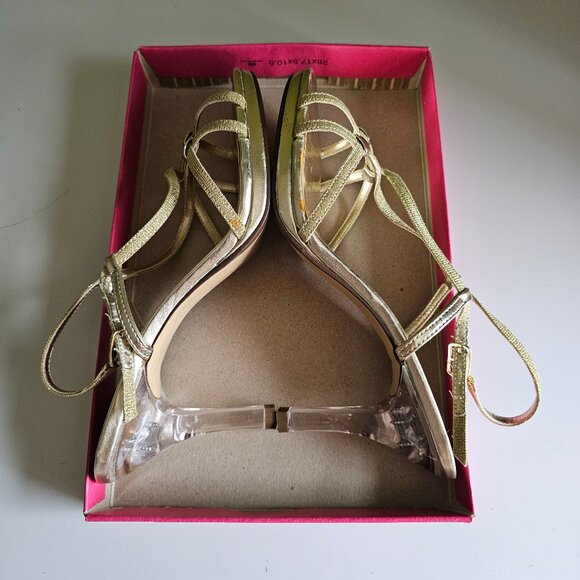 Nine West Heels - Gold-toned - Sz 6.5 - Picture 2 of 11